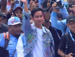 Momen Gahar Gibran Bonceng Selvi Ananda Menuju Panggung Kampanye Akbar, Prabowo Cuma Jalan